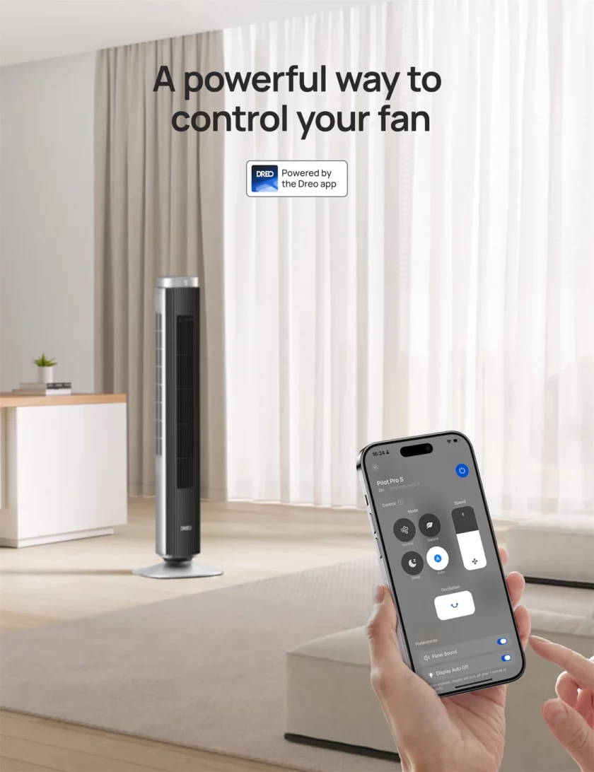 Pilot Pro S Smart Tower Fan